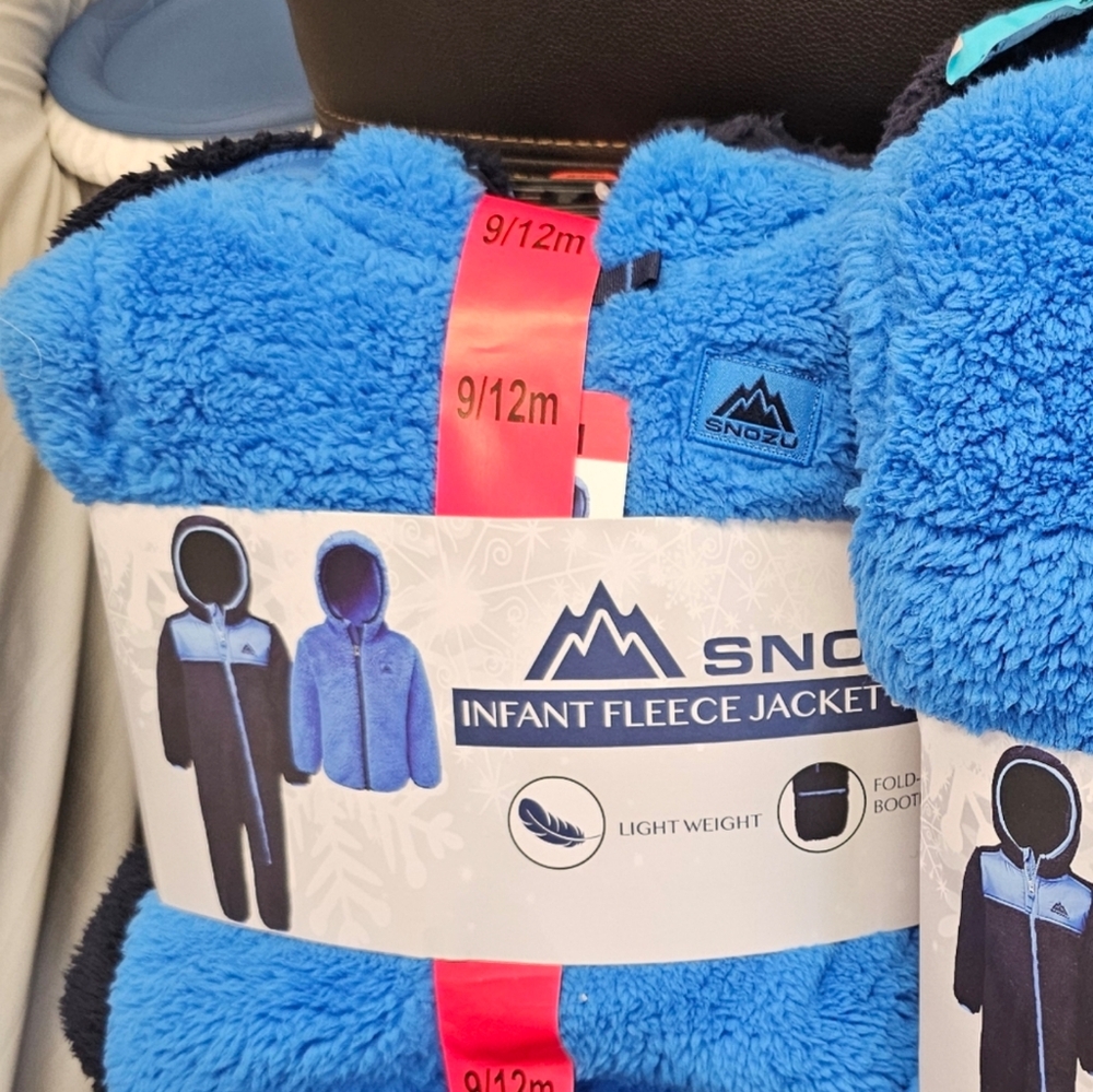 Snozu Infant 2-2-piece Fleece SetS BUNDLE, Blue nwt 9-12M-18m - Picture 4 of 11
